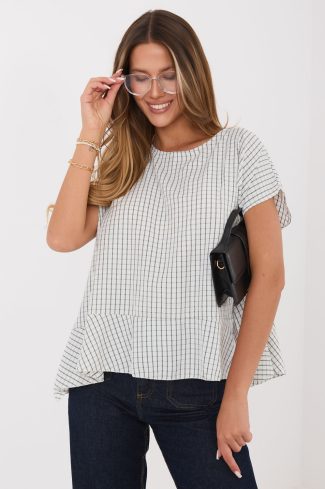 Beige Blouse in Women`s Blouses, Tunics with Lyocel, Polyester and Viscose