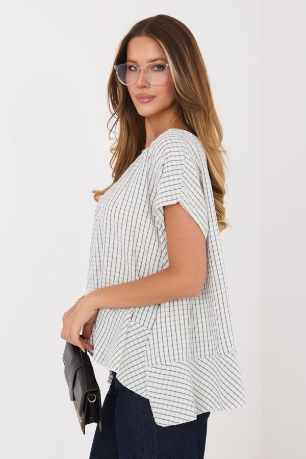 Beige Blouse in Women`s Blouses, Tunics with Lyocel, Polyester and Viscose