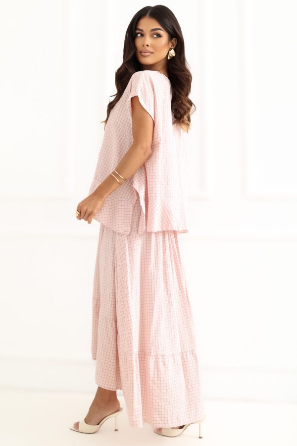Pink Blouse in Women`s Blouses, Tunics with Lyocel, Polyester and Viscose