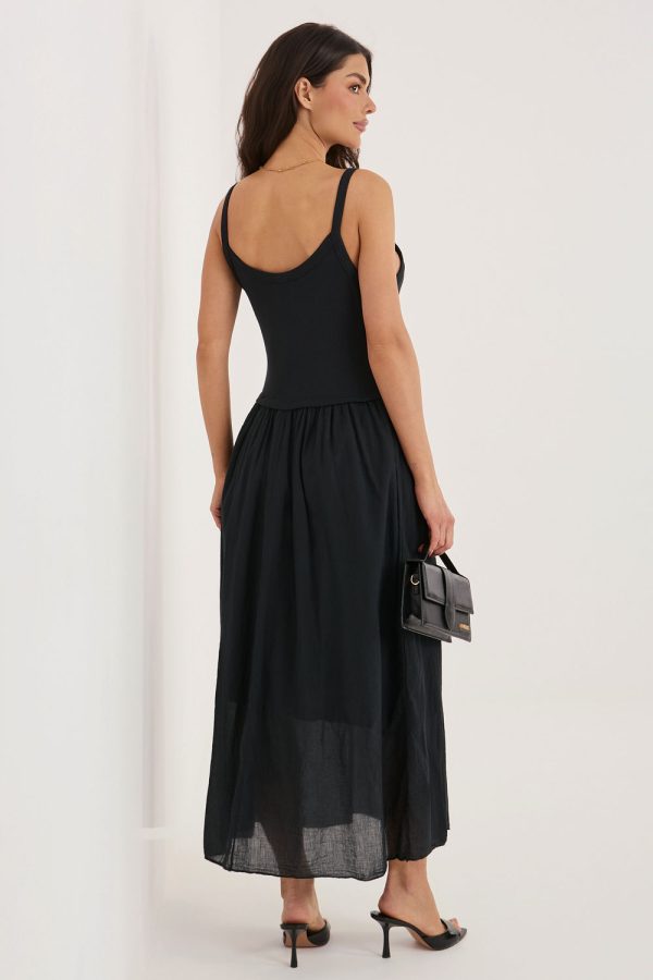 Black Daydress in Day Dresses with Cotton
