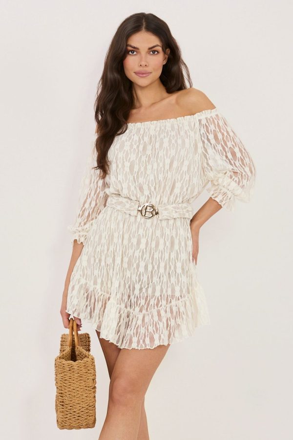 Beige Suit in Playsuits For Women with Spandex and Polyester