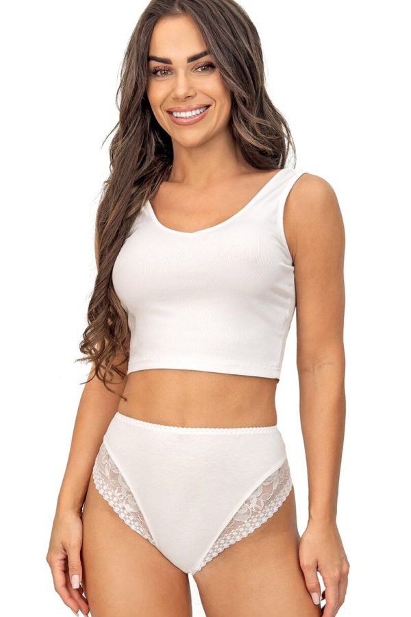Beige Panties in Briefs with Spandex and Viscose