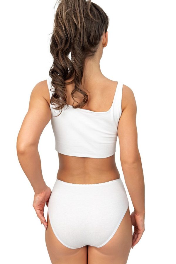 White Panties in Briefs with Spandex and Viscose