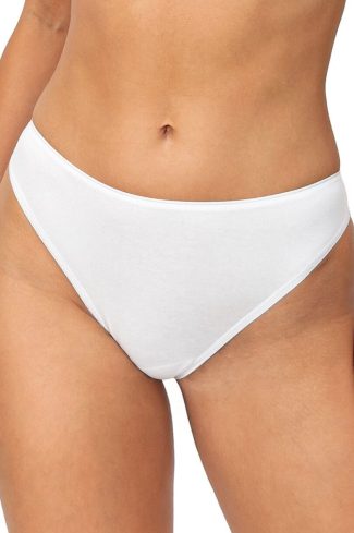 White Panties in Briefs with Cotton and Spandex