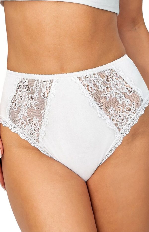 White Panties in Briefs with Spandex and Viscose