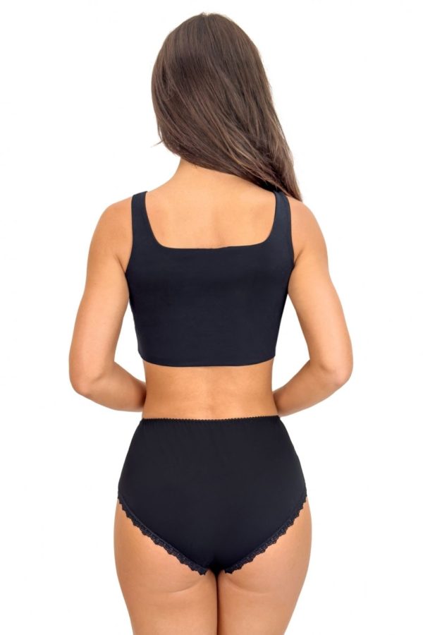 Black Panties in Briefs with Cotton and Spandex