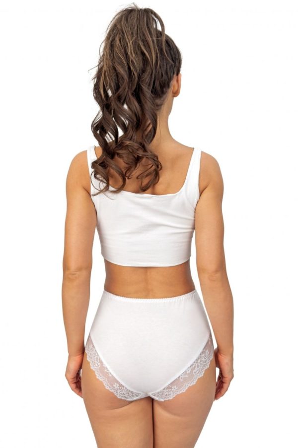 White Panties in Briefs with Cotton and Spandex