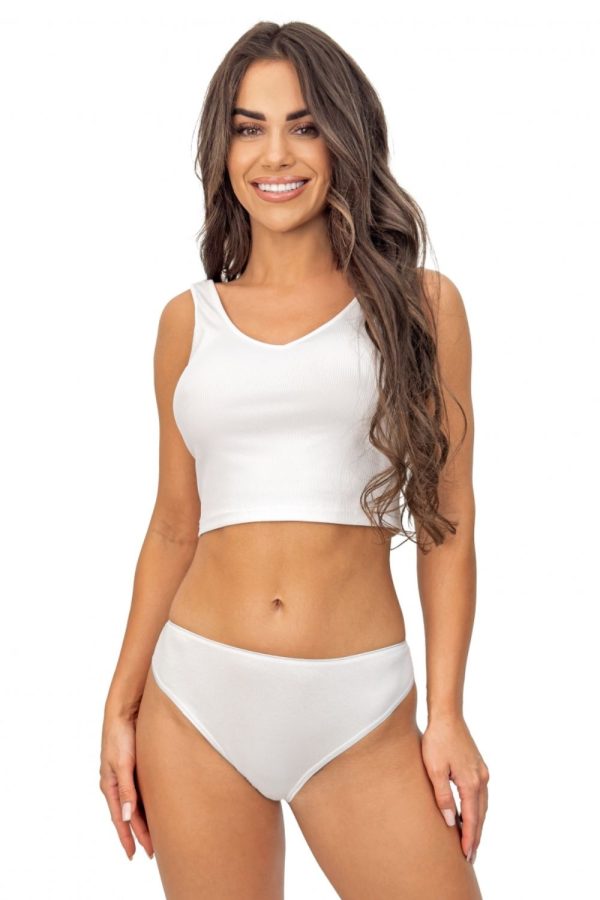 Beige Panties in Briefs with Spandex and Viscose