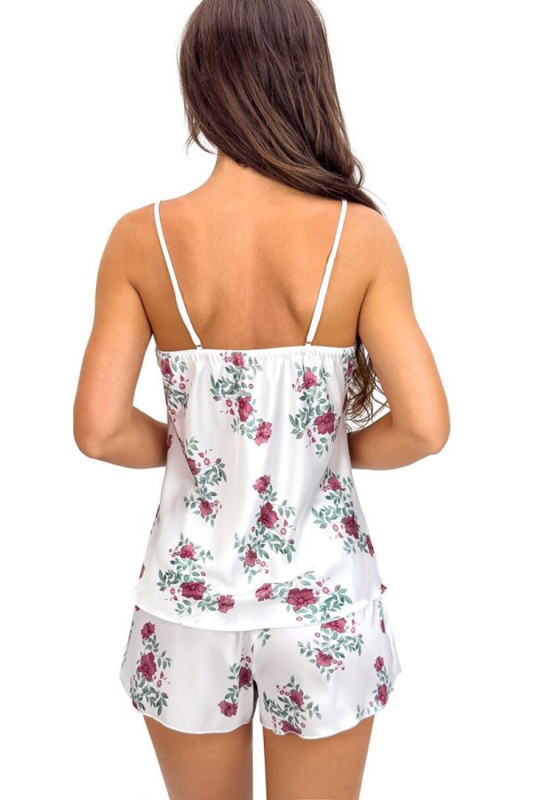 Beige Pyjama in Women`s Pyjamas, Sleepwear Sets with Spandex and Polyester