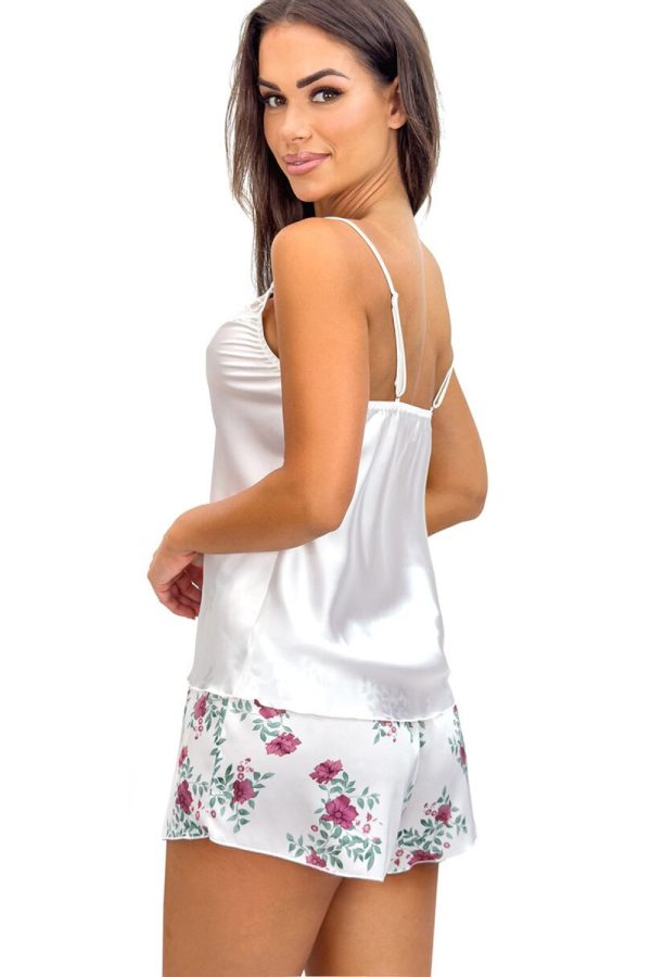 Beige Pyjama in Women`s Pyjamas, Sleepwear Sets with Spandex and Polyester