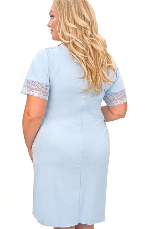 blue Plus Size Nightgown model 228603 Donna