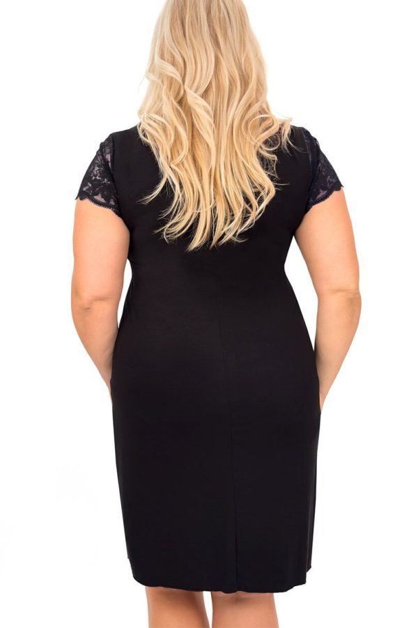 black Plus Size Nightgown model 228644 Donna