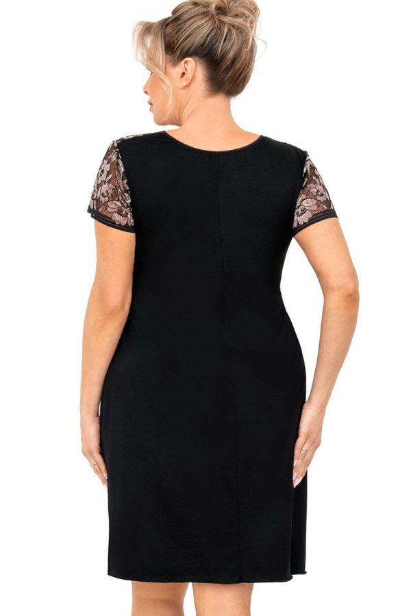 black Plus Size Nightgown model 228645 Donna