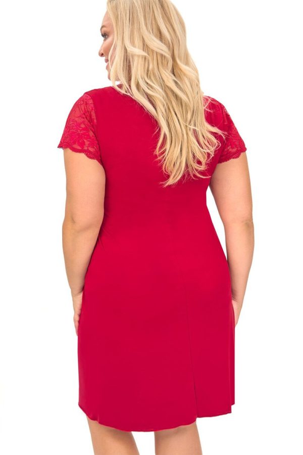 red Plus Size Nightgown model 228646 Donna