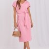 1127567 Pink Daydress in Day Dresses with Cotton and Spandex