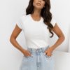 Beige T-shirt in Women`s Tops, T-shirts, Singlets with Cotton and Spandex