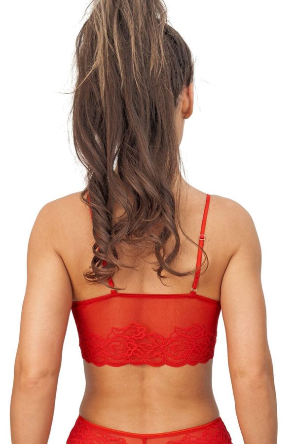 Red Soft in Soft Bras, Semi-Soft Bras with Spandex and Polyester