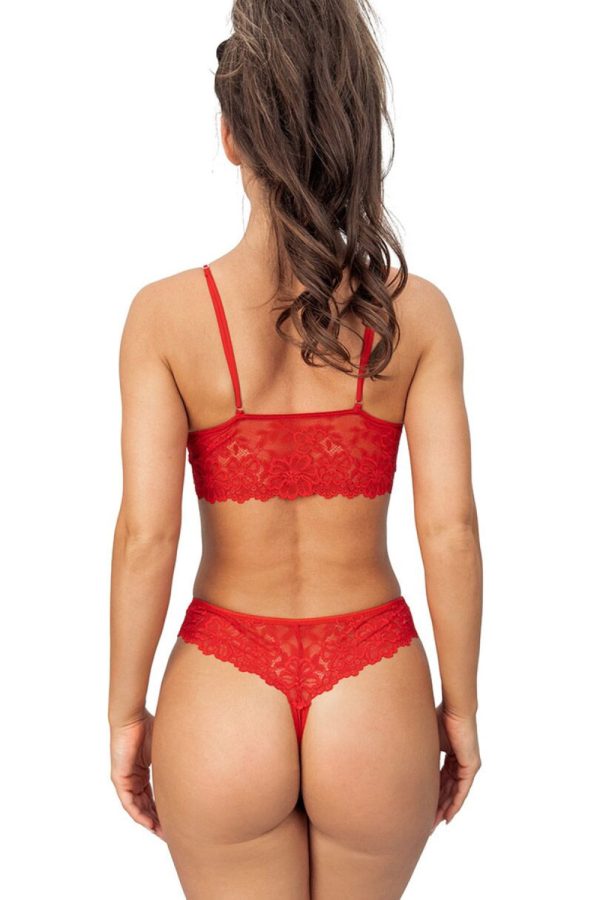 Red Soft in Soft Bras, Semi-Soft Bras with Spandex and Polyester