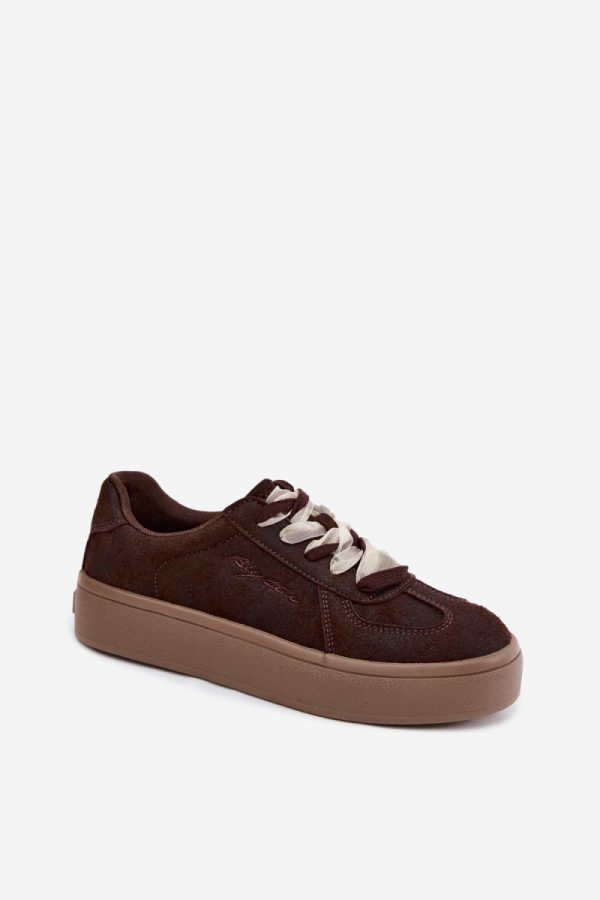 brown Platform sneakers model 228743 Step in style