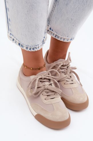 beige Sport Shoes model 228747 Step in style