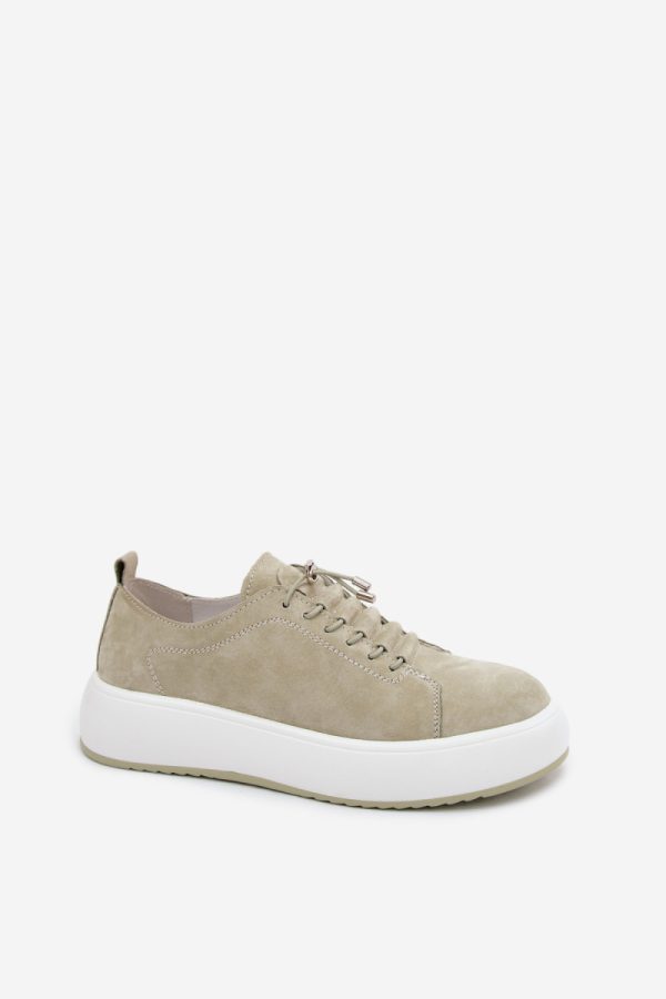 green Platform sneakers model 228755 Step in style