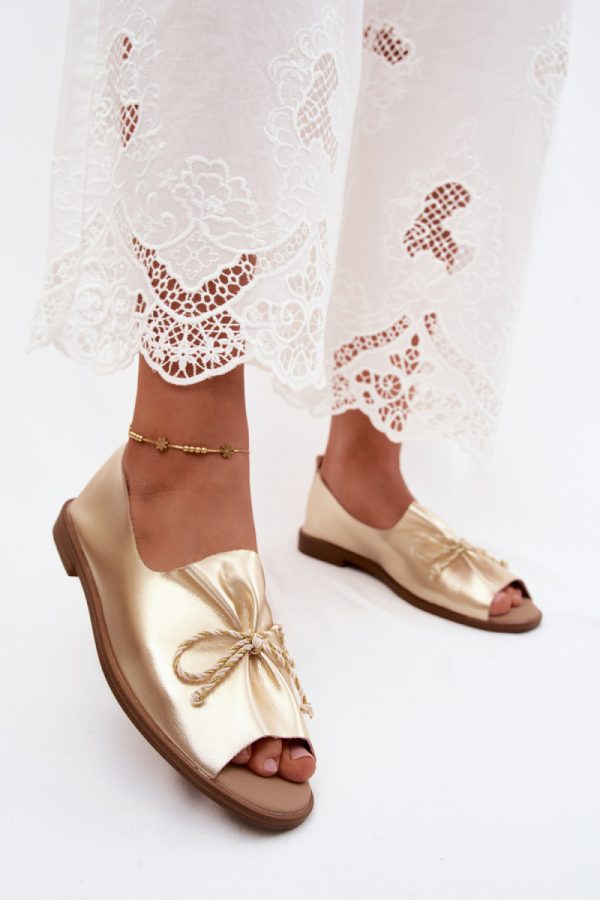 yellow Sandals model 228776 Step in style