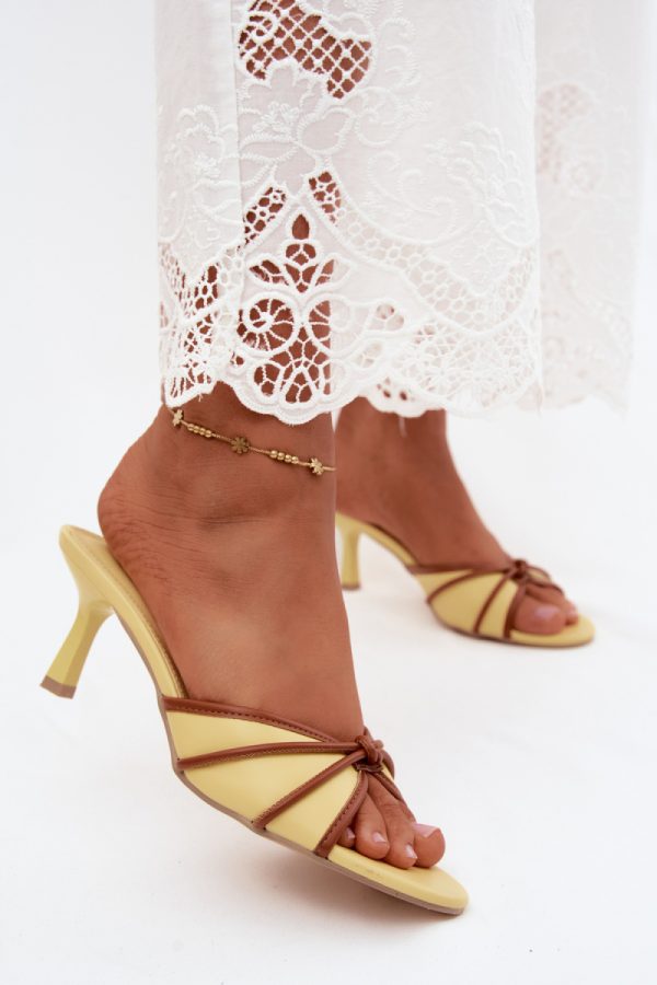 yellow Heeled sandals model 228797 Step in style