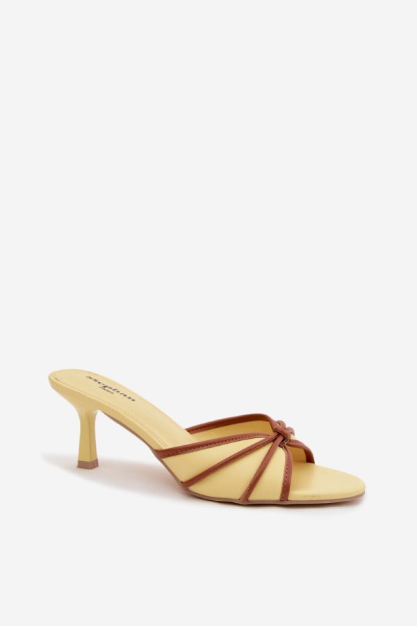 yellow Heeled sandals model 228797 Step in style