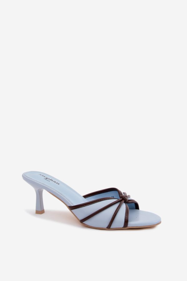 blue Heeled sandals model 228798 Step in style
