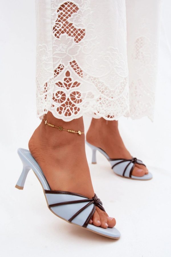blue Heeled sandals model 228798 Step in style