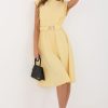 Yellow Daydress in Day Dresses with Spandex and Polyester