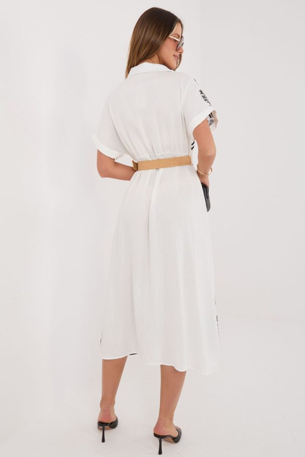 White Daydress in Day Dresses with Polyamide and Viscose