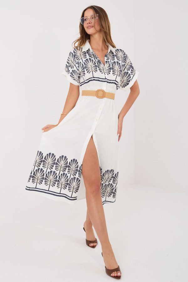 White Daydress in Day Dresses with Polyamide and Viscose