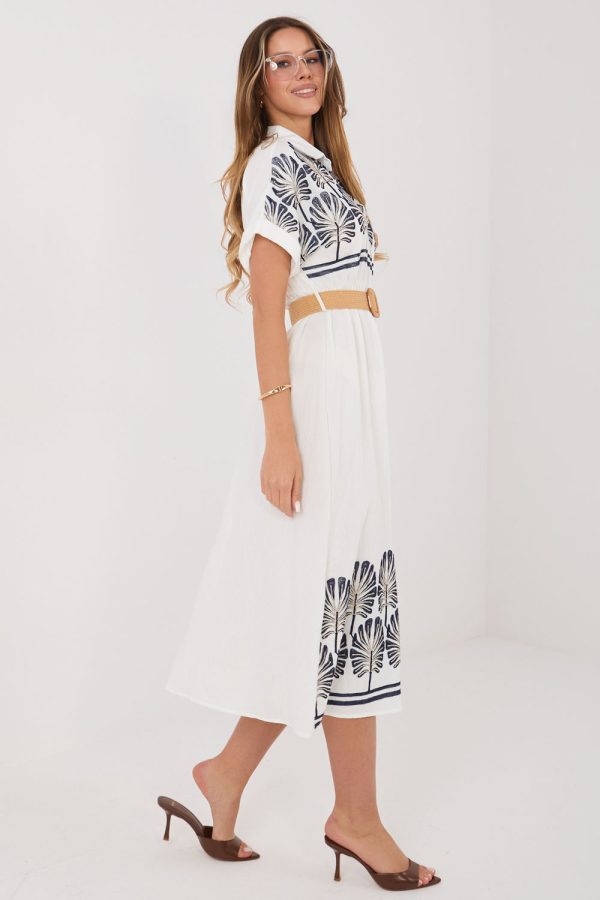 White Daydress in Day Dresses with Polyamide and Viscose
