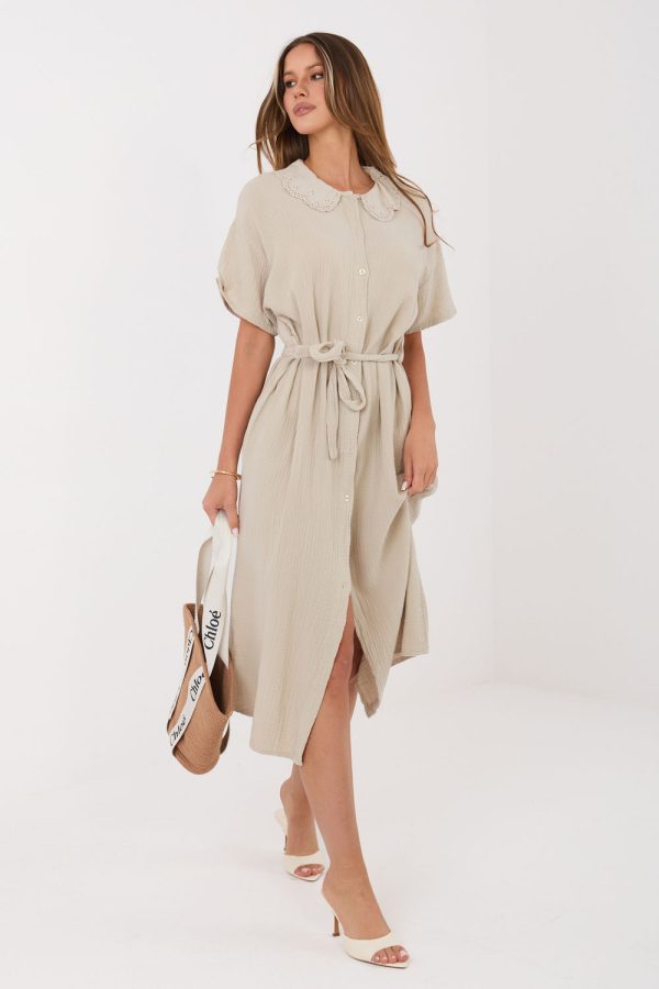 beige Daydress model 228878 Italy Moda