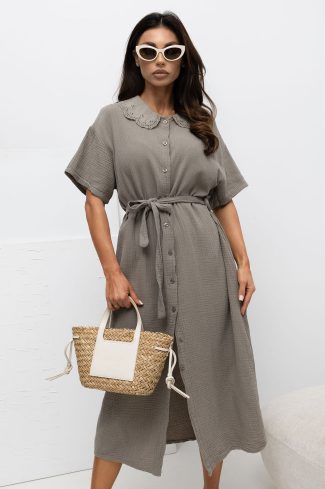 1128239 beige Daydress model 228879 Italy Moda