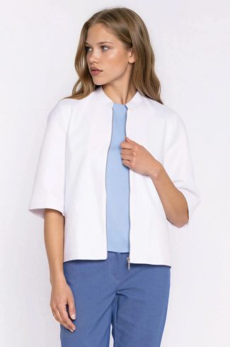 white Denim jacket model 228921 Nife