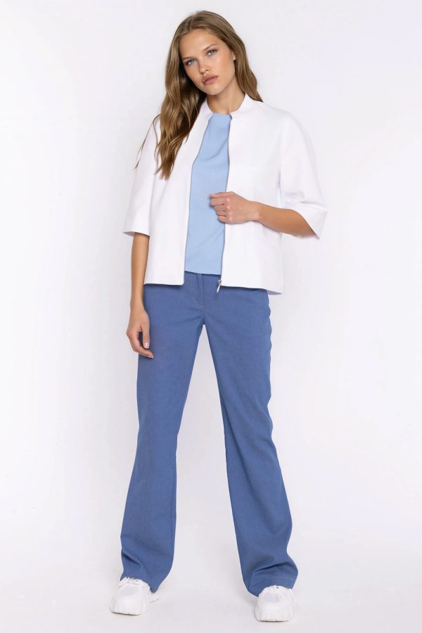 white Denim jacket model 228921 Nife