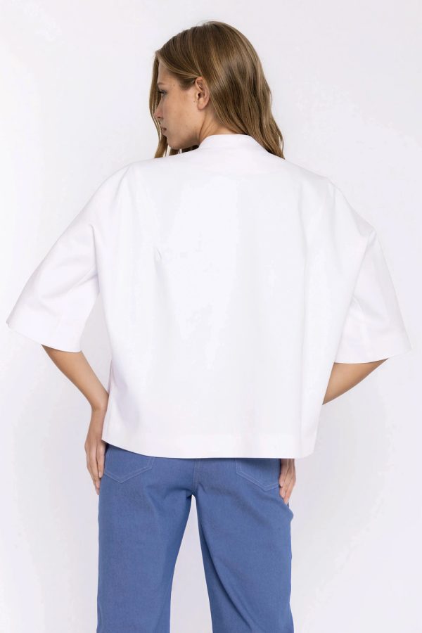 white Denim jacket model 228921 Nife