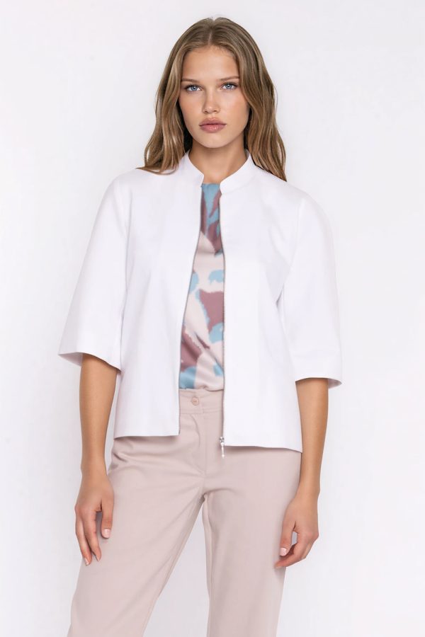 white Denim jacket model 228921 Nife