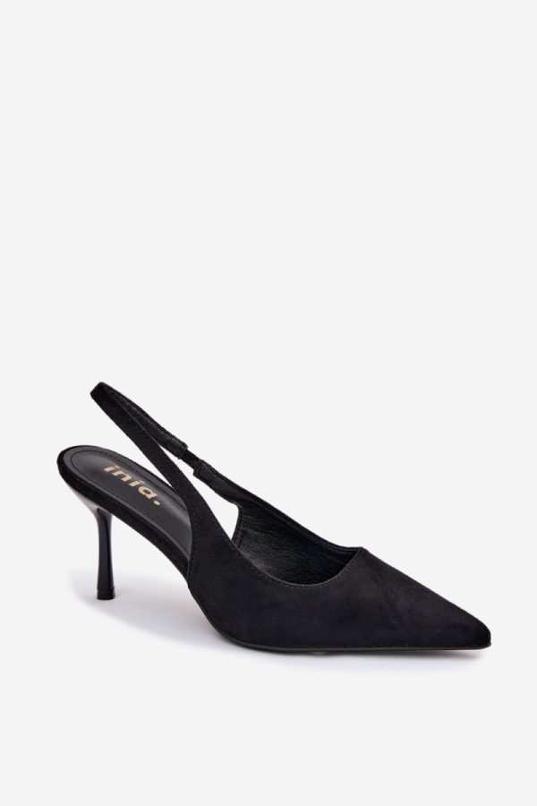 black Heel sandals model 228954 Step in style
