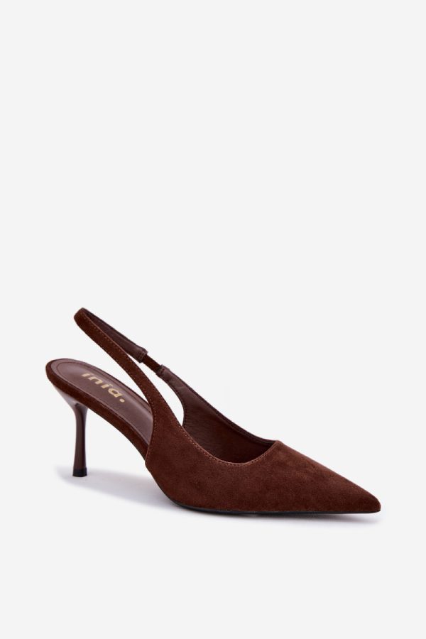 brown Heel sandals model 228955 Step in style