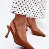 1128504 brown Heel sandals model 228958 Step in style