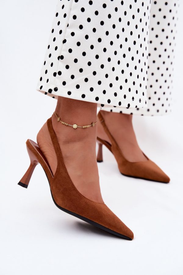 brown Heel sandals model 228958 Step in style