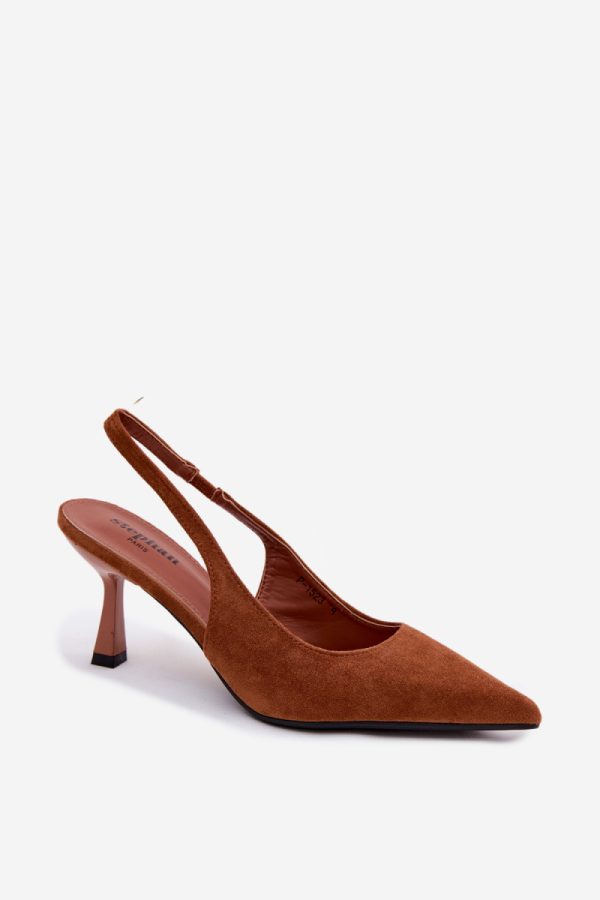 brown Heel sandals model 228958 Step in style