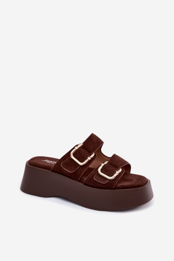 brown Platform sandals model 228976 Step in style