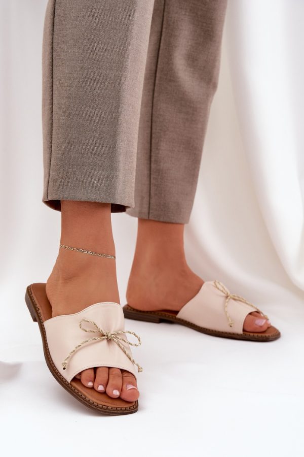 beige Flip-flops model 228987 Step in style