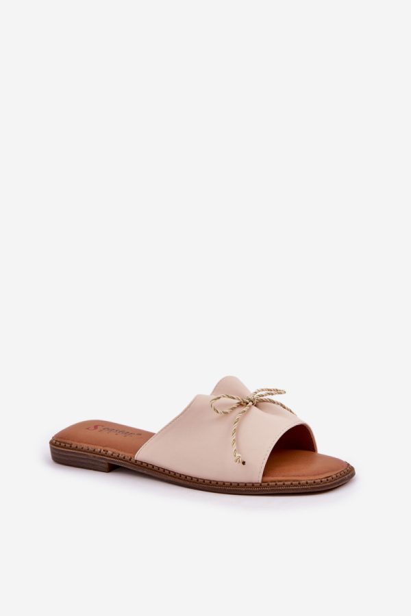beige Flip-flops model 228987 Step in style