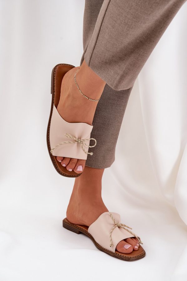 beige Flip-flops model 228987 Step in style