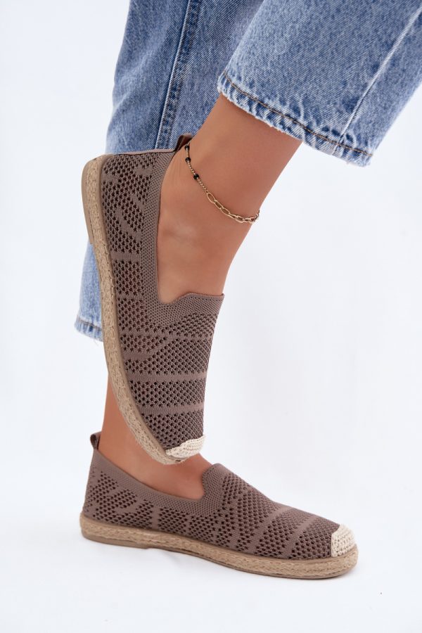 Beige Espadrille in Ballet Flats, Ballet Pumps For Women with Fabric, Footbed, Upper Height and Sole Height